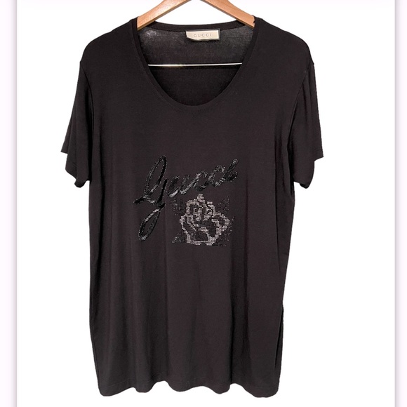 Gucci embellished T-shirt. - Picture 1 of 6